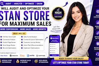 audit and optimize your stan store for maximum sales