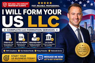 form US llc, get ein number, registered agent, llc filing