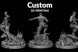do professional3d sculpting for characters, creatures and props