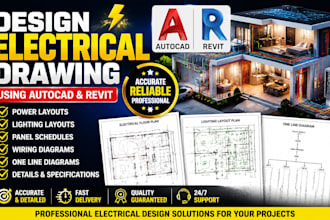 design electrical drawing using autocad and revit