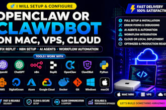 setup openclaw server, clawdbot, moltbot ollama rag, ai agents on vps, mac, mini