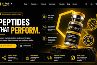 build peptide website woocommerce peptide website, fda compliant peptide website