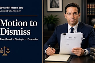 write a powerful legal motion to dismiss for your court case