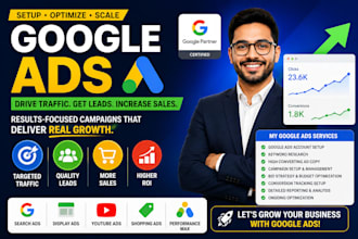setup and manage your google ads adwords campaigns or audit