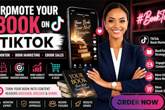 promote your book on tiktok book marketing booktok ebook sales book promotion