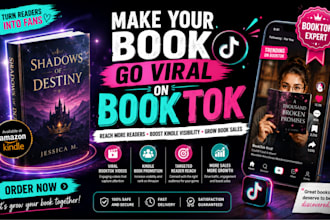 do viral booktok promotion tiktok book marketing kindle promotion booktok ads