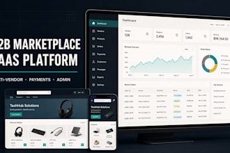 build b2b marketplace saas website, multi vendor saas platform with booking