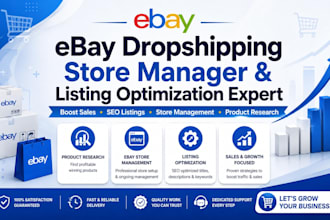 ebay dropshipping store management listing optimization VA expert