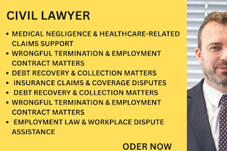 handle debt collection issues, unpaid invoices, payment defaults, and claims
