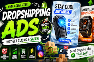 create viral dropshipping ads for facebook and instagram