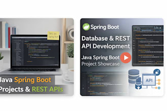 build java spring boot mini projects and apis