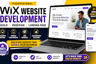 build wix website, wix website development and build wix landing page