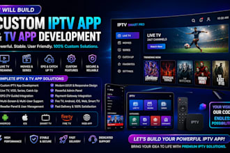 build custom iptv app and tv app