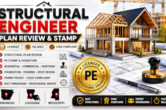 structural engineer stamp plan and review in arkansas louisiana mississippi