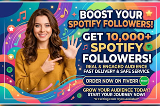 provide 10,000 organic spotify followers