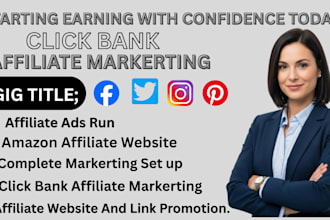 do affiliate website promotion, clickbank complete  markerting set up