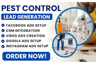 pest control leads, pest control facebook ads, google ads, video ads