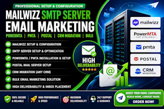 do mailwizz smtp server email marketing powermta pmta postal crm migration bulk