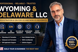 register wyoming and deleware us llc and get ein for us resident or non resident