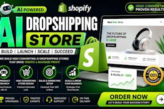 build an ai shopify dropshipping store with winning products and automation