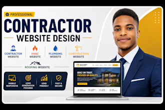 build contractor website hvac website plumbing website construction website