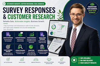 provide survey respondent customer market research