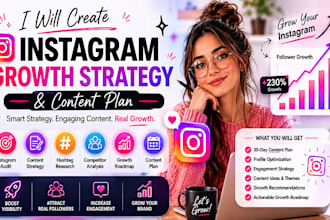 create an instagram growth strategy and content plan
