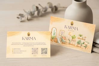 design a modern minimalist business card and visiting card