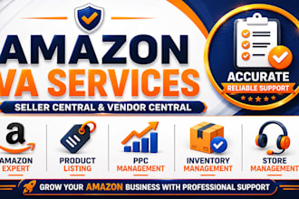 manage amazon seller central account vendor central account amazon virtual assit