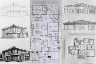 draw architect, house plans, floor plan, architectural and construction drawings