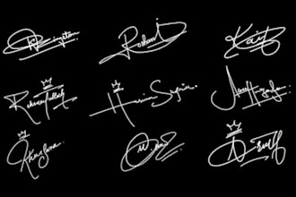 design handwritten, scripted, signature, calligraphy, cursive logo