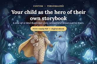 write and illustrate a custom personalized childrens book