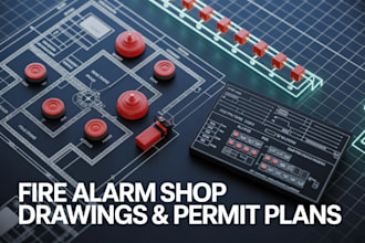 create fire alarm shop drawings permit plans and riser diagrams