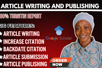 write and publish research article in google scholar and increase citation