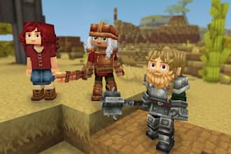 create minecraft blockbench model voxel art hytale model and game asset for ue5