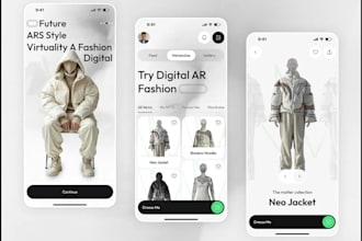 build virtual tryon app, ar vto app, ar lidar app, webar, ai tryon app