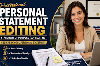 edit your masters, phd, or graduate school statement of purpose