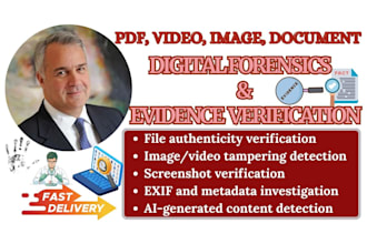 do digital forensics, evidence verification image analysis, investigation