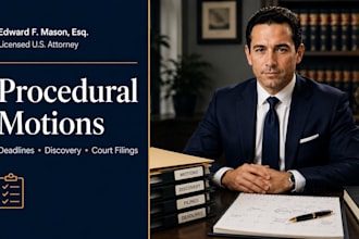 draft procedural court motions, discovery, and legal documents
