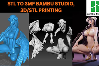 convert slice stl to 3mf split hard color repair mesh model paint for 3d printin