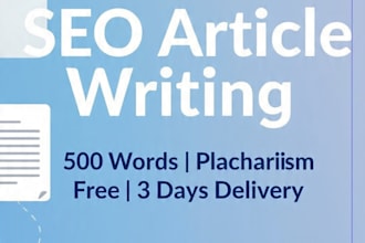 write SEO blog articles and website content