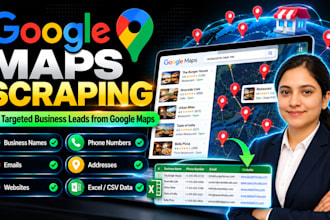 do google maps scrapping for you