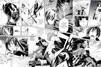 be your manga artist for manga comic anime manga page manga art illustration
