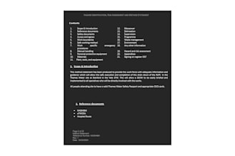 write professional rams risk assessments and method statements UK