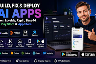 build fix deploy lovable replit base44 capacitor ios android app to play store