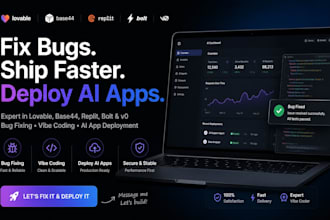 fix and deploy your lovable bolt cursor replit v0 app, vibe coding bug fix
