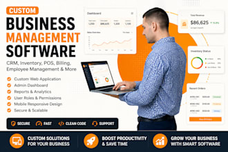 build CRM app, inventory, management app, restaurant app, pos, appointment app