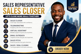 be your high converting sales representative sales closer b2b sales salesperson
