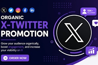 grow your twitter x account with organic promotion and audience engagement