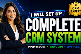setup pipedrive crm, brevo crm, pipedrive automation, lofty crm and automation